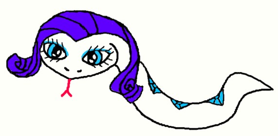 Rarity Snake by TheSlenderFan on DeviantArt