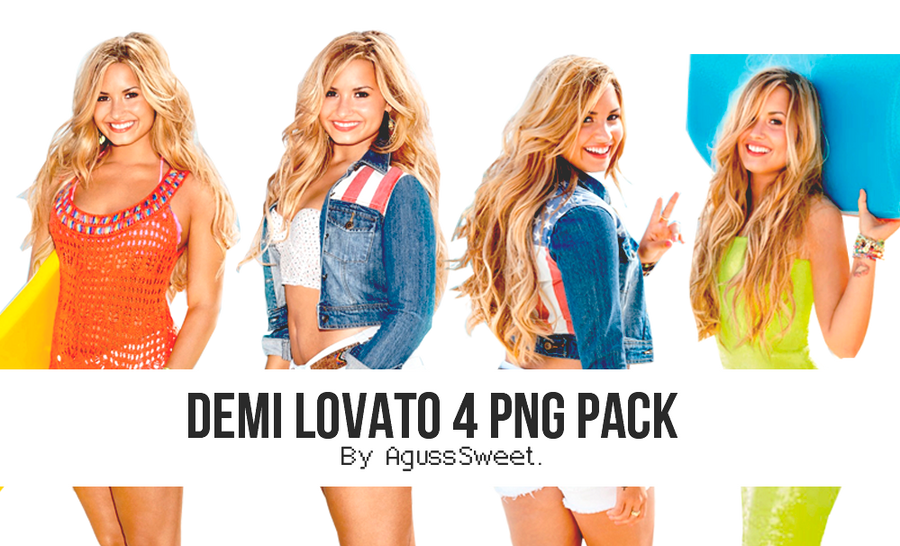 Demi Lovato 4 PNG Packs.