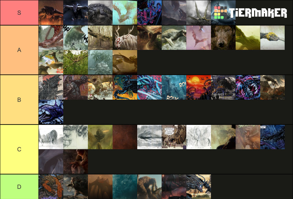 MonsterVerse original Giant-Monsters tier list by 2014Dude on DeviantArt
