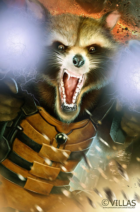 ROCKET RACOON by VILLAS7 on DeviantArt