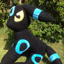 Custom Sitting Shiny Umbreon Plush