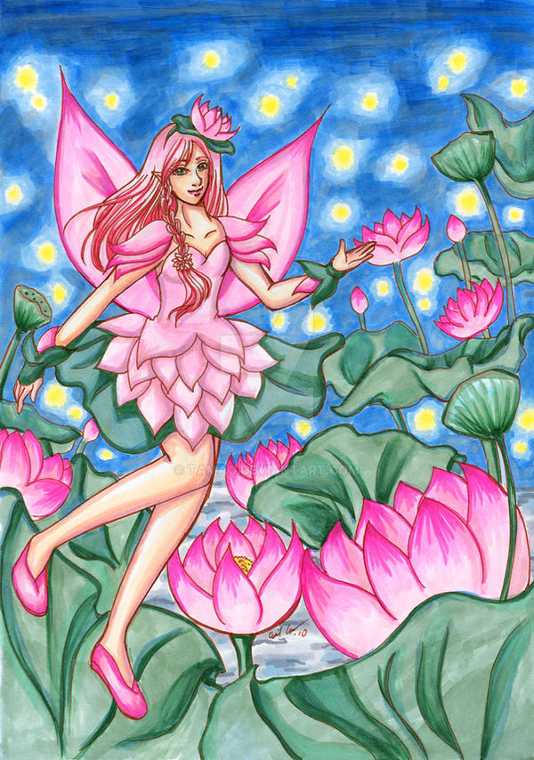 Commission - Pink Lotus Fairy