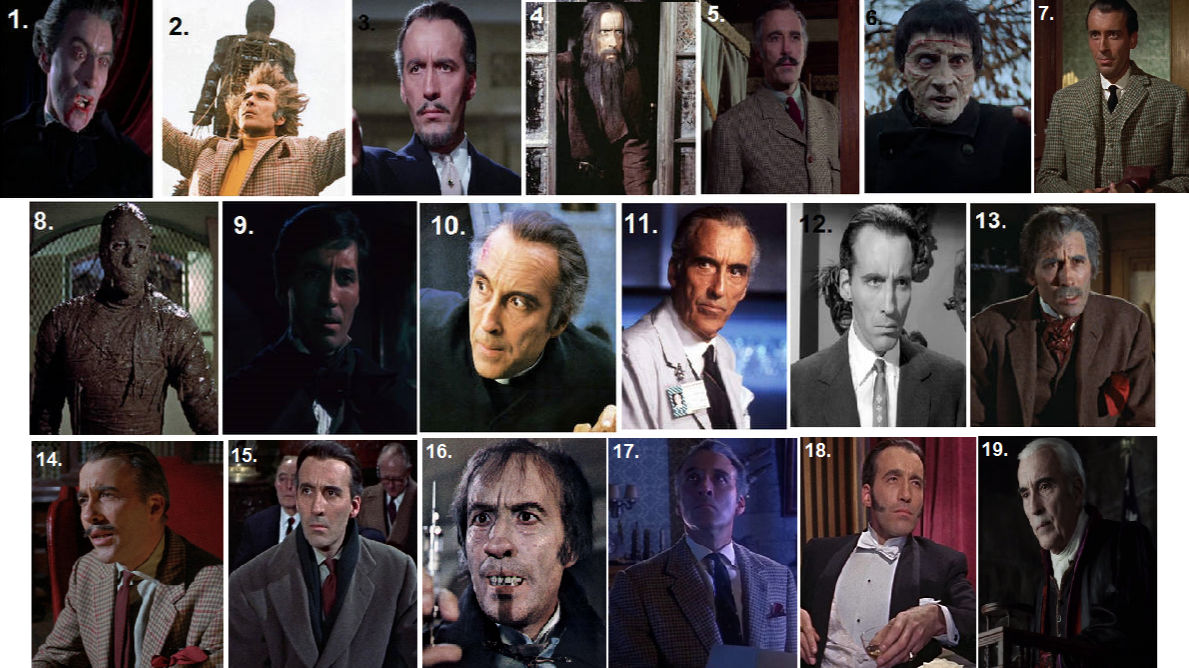 Christopher Lee Horror Roles Ranked by nerfdodger on DeviantArt