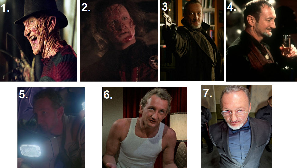 Robert Englund Horror Roles Ranked by nerfdodger on DeviantArt