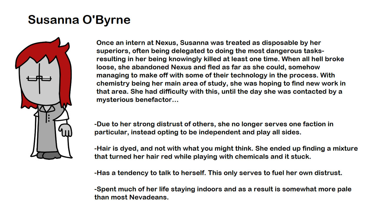SusumuChan posted: Madness Combat OC Susanna O'Byrne
