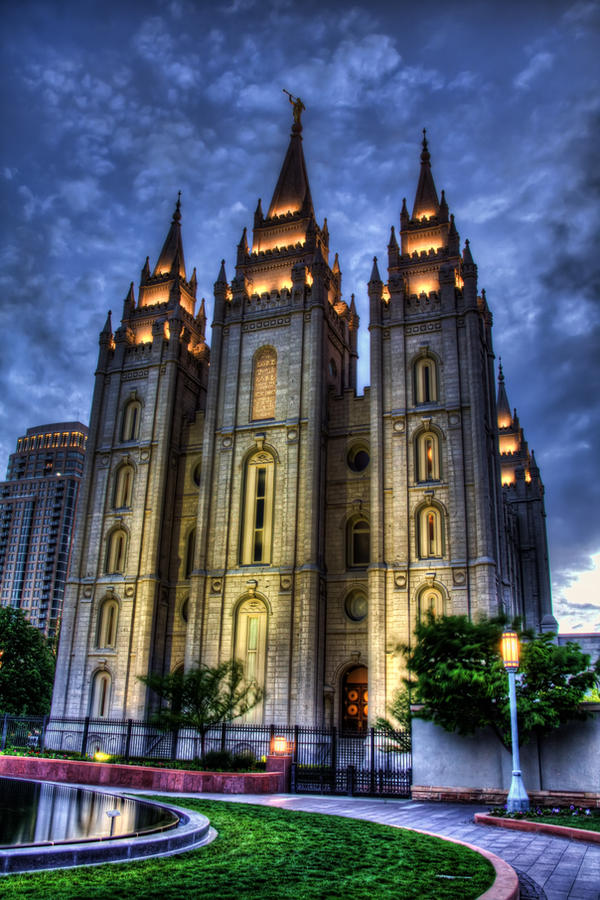 Salt Lake Temple at Sundown