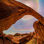 Sun Circle behind Rainbow Bridge