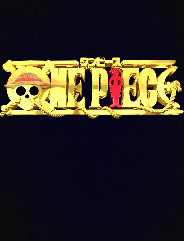 One Piece Logo 3d Gold By One Piece Finder On Deviantart