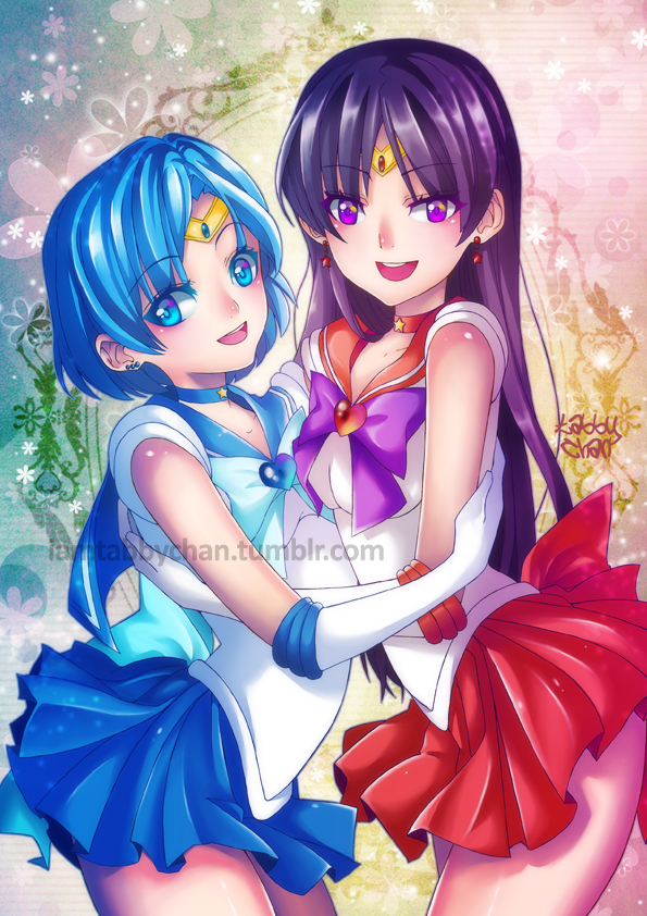 Sailor Mercury and Sailor Mars