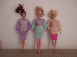 3 Suits for Barbie Dolls