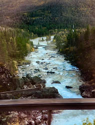 Norwegian Autumn Mountain River - 2
