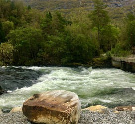 Norwegian Autumn Mountain River - 3