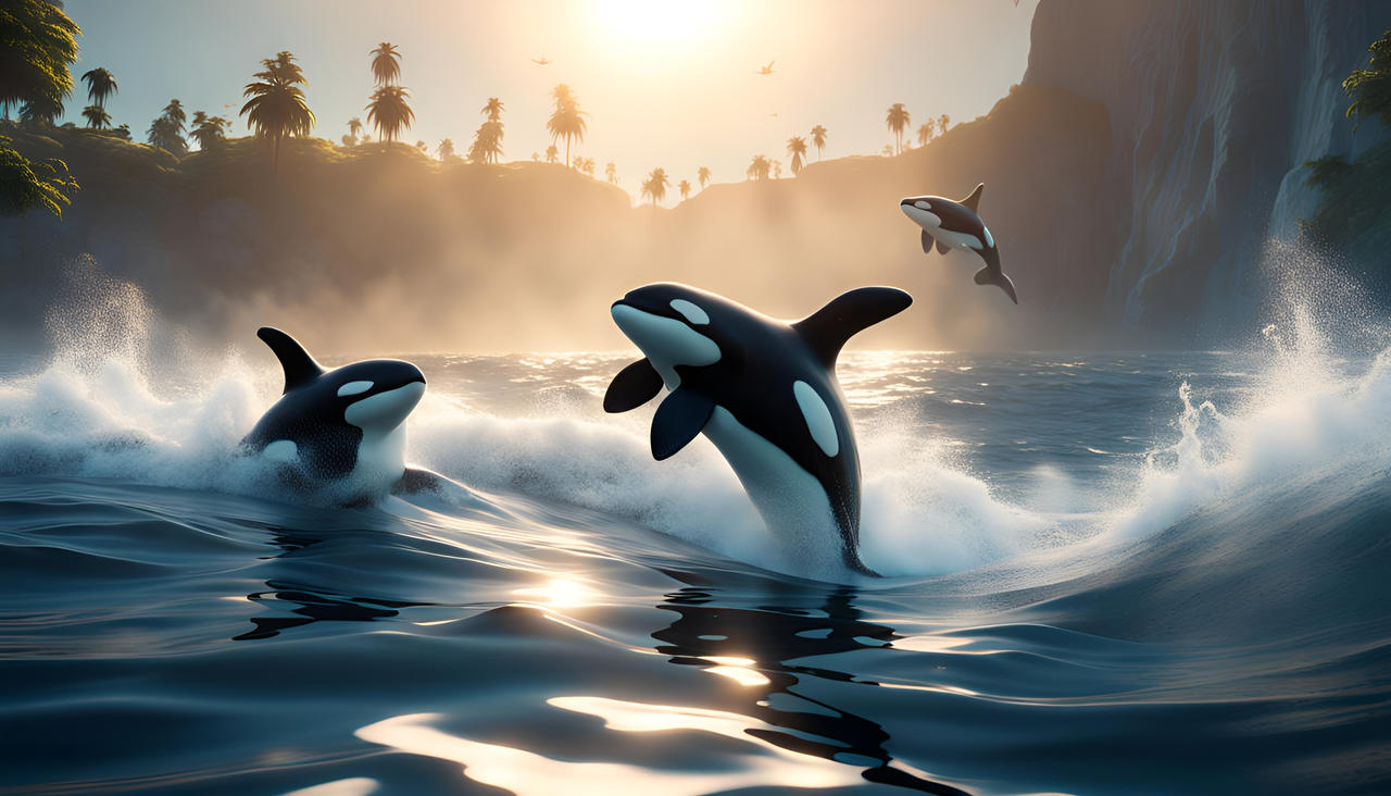 Baby Orca playing HD by Infinityharvest on DeviantArt