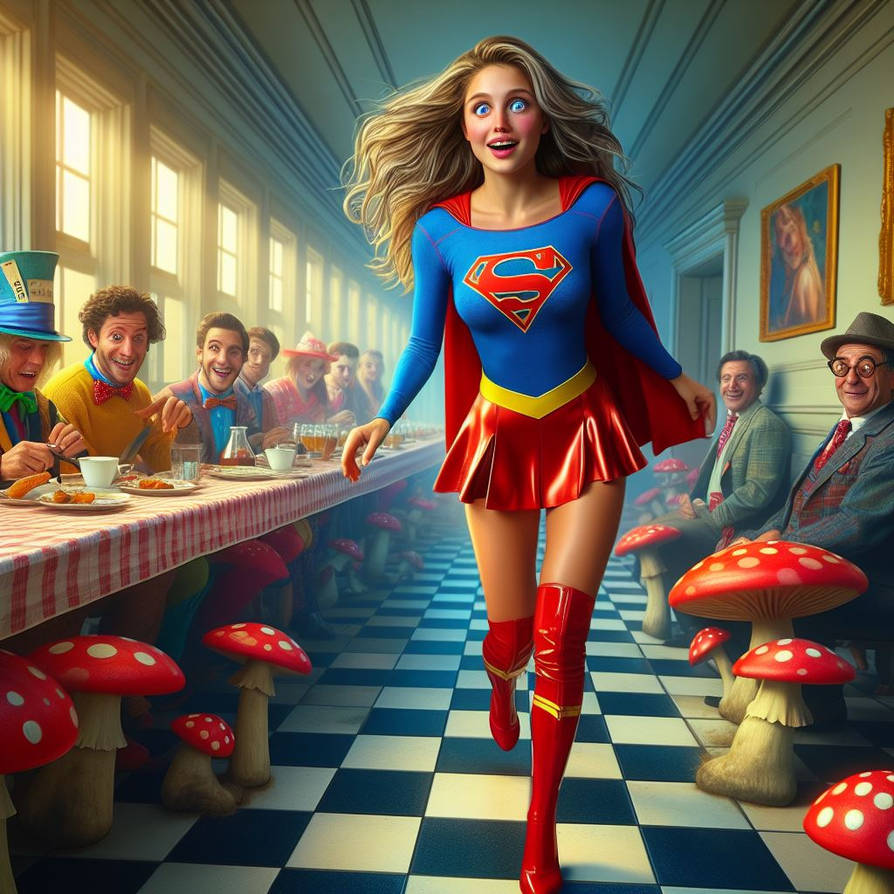 Supergirl Guest of Honour Tea Party by popooobb on DeviantArt