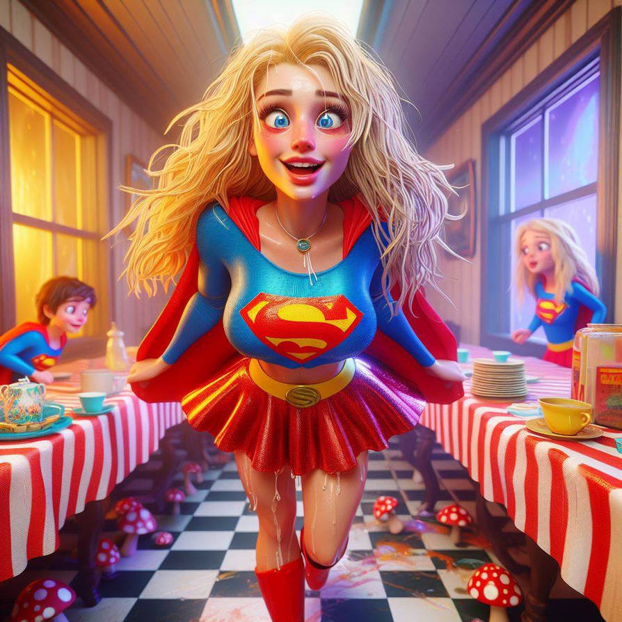 Supergirl Guest of Honour Tea Party by popooobb on DeviantArt