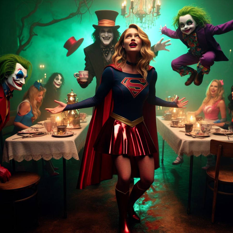 Supergirl Guest of Honour Tea Party by popooobb on DeviantArt