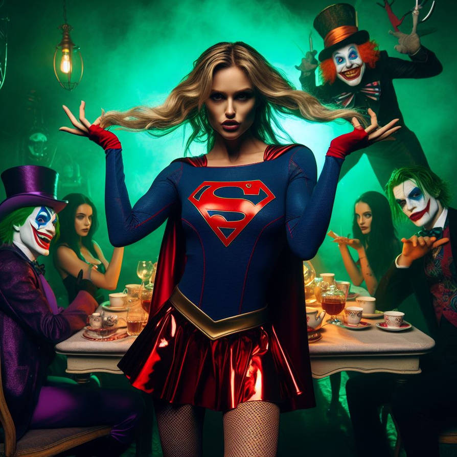 Supergirl Guest of Honour Tea Party by popooobb on DeviantArt