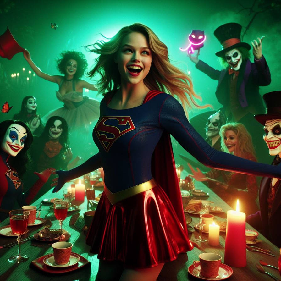 Supergirl Guest of Honour Tea Party by popooobb on DeviantArt