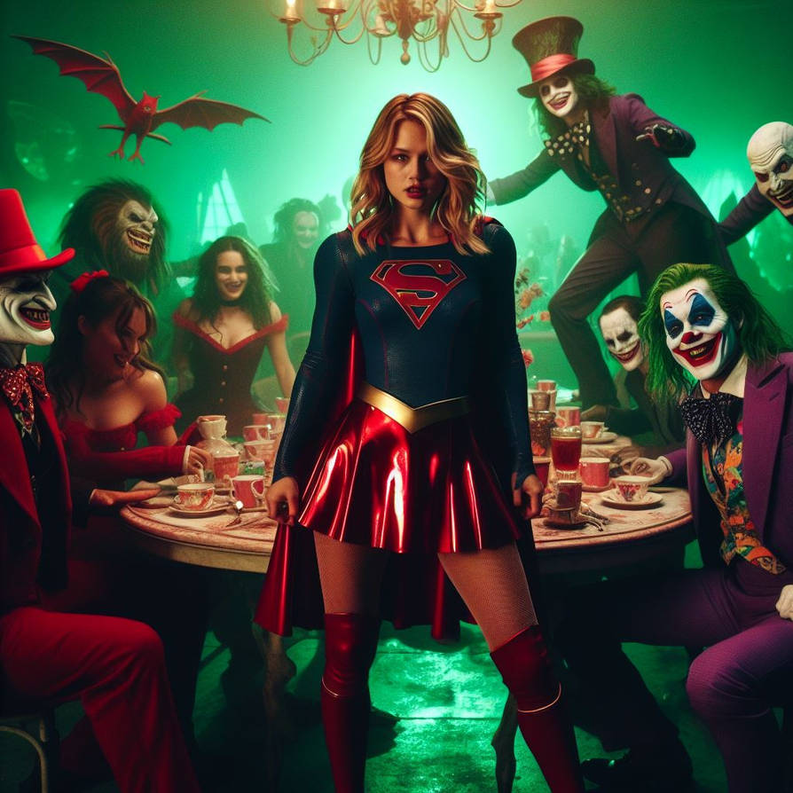 Supergirl Guest of Honour Tea Party by popooobb on DeviantArt