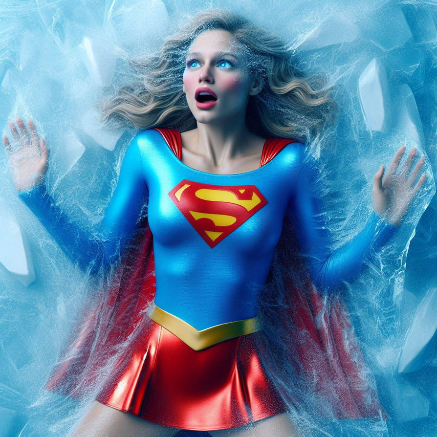 Supergirl Frozen By Popooobb On DeviantArt supergirl-frozen-by-popooobb-on-deviantart