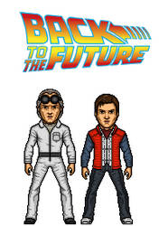 Doc Brown and Marty McFly from Back To The Future