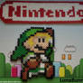 Nintendo logo and Mario Link