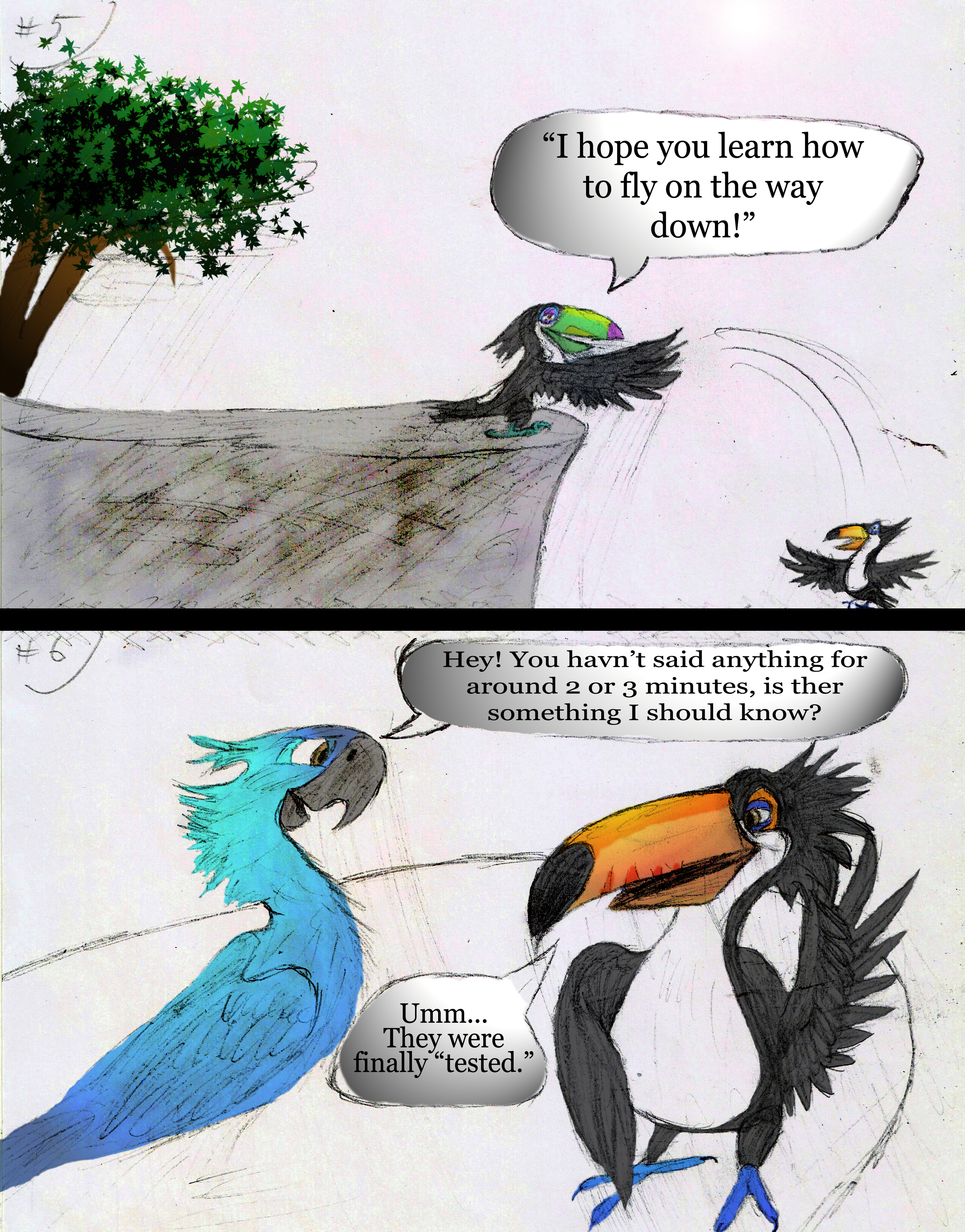 Rio 2 funny fanfic comic, Page 5 and 6.