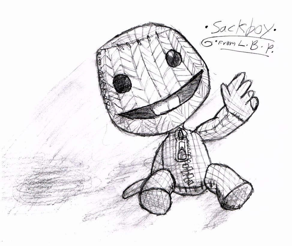 Sackboy From Little Big Planet.sketch. By Rico-Misslekid7 On Deviantart
