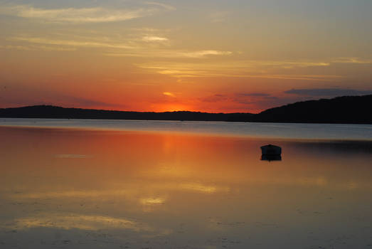 Sunset on the lake.