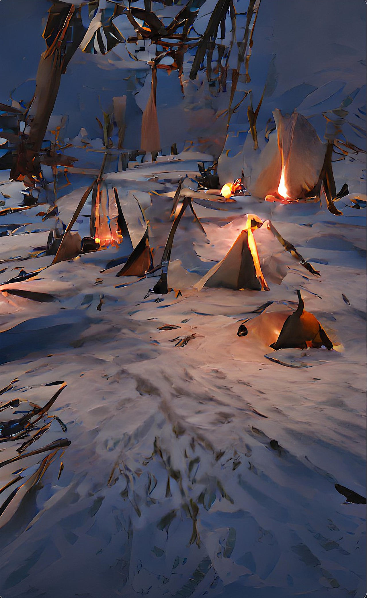 Native Winter Native American winter scene1 by solar-wind on DeviantArt