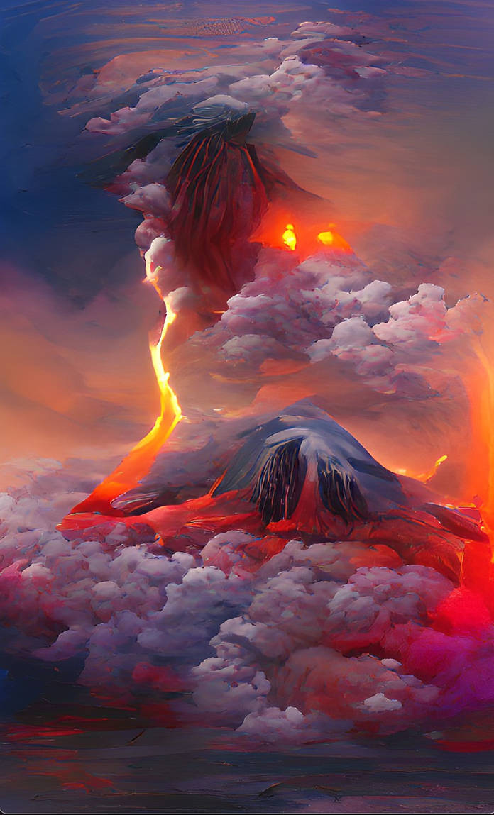 Volcano Deviantart Volcano erupting 7 by solar-wind on DeviantArt