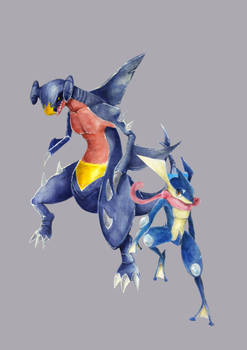 Garchomp and Greninja