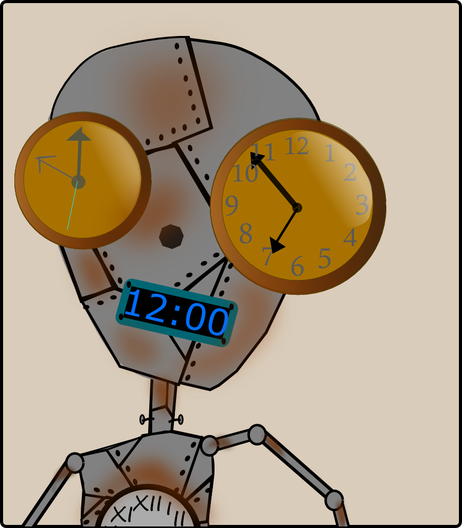 clock robot