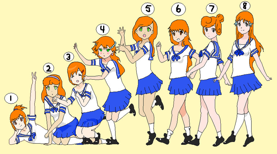 Anime Cartoon Orange Hair Days by Awesome-Base on DeviantArt