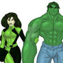 Hulk and Shego COLORED 2010