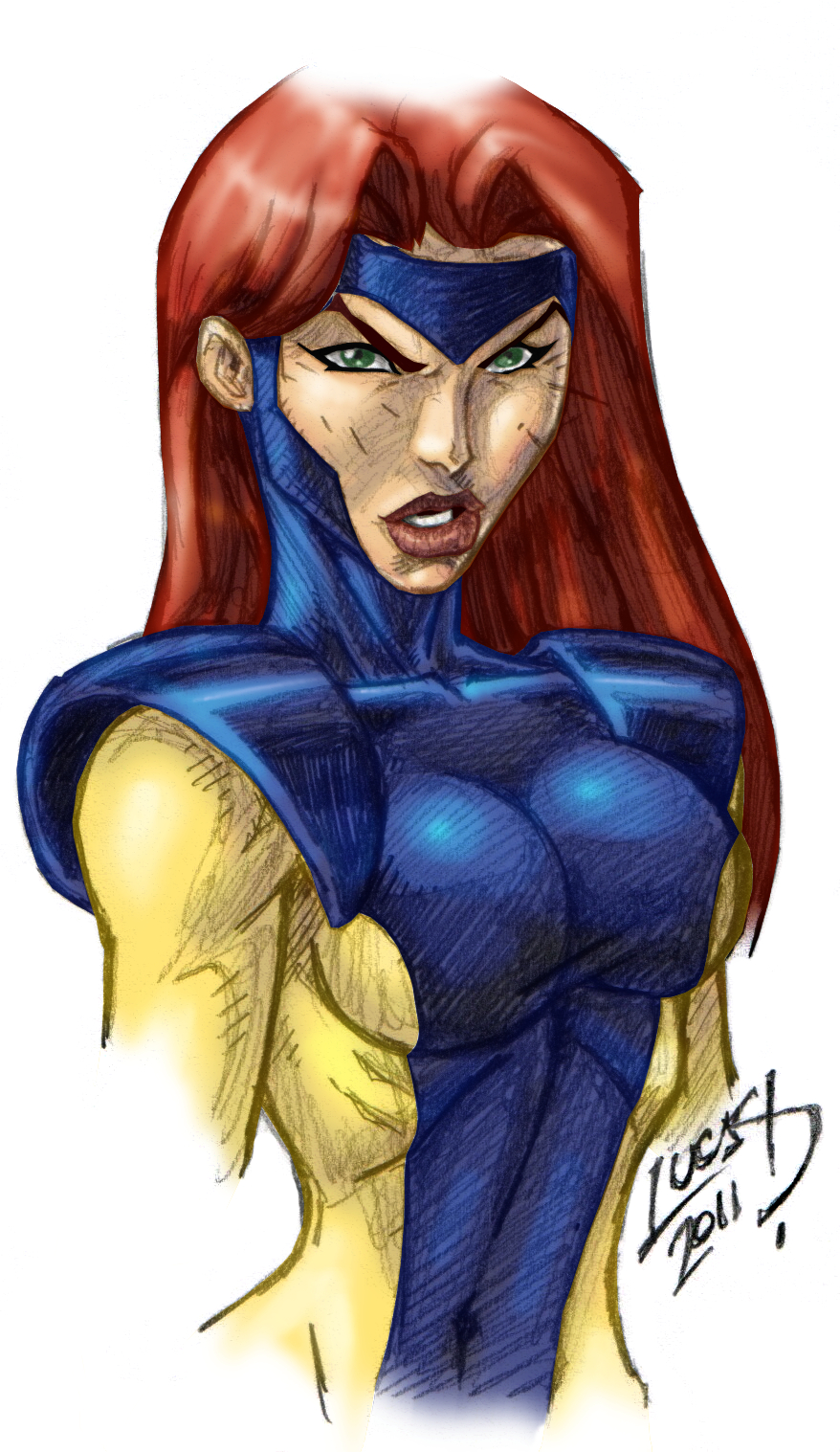 Jean Grey SKETCH COLORED 2011