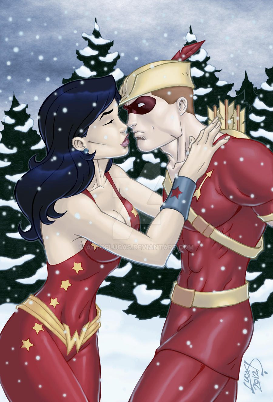Wonder Girl and Speedy COLORED 2012