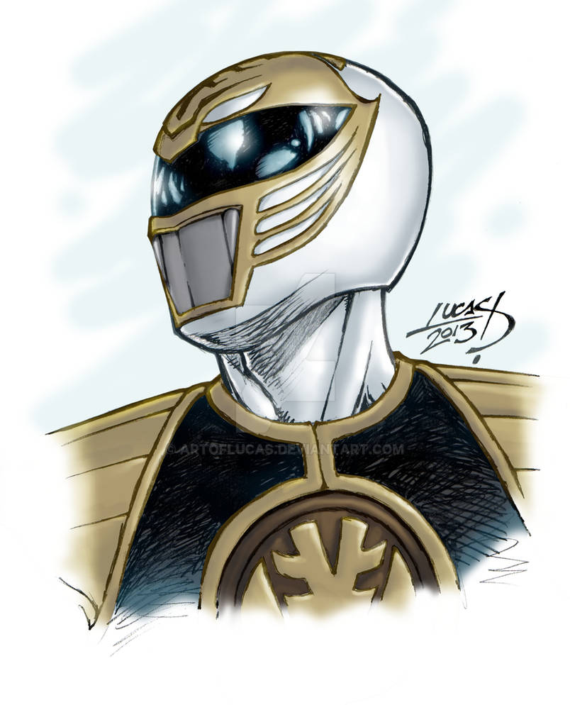 The White Ranger 2013 COLORED by artoflucas on DeviantArt