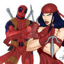 Deadpool and Elektra 2014 COLORED