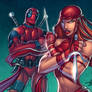 Deadpool And Elektra 2014 Colors by knytcrawlr