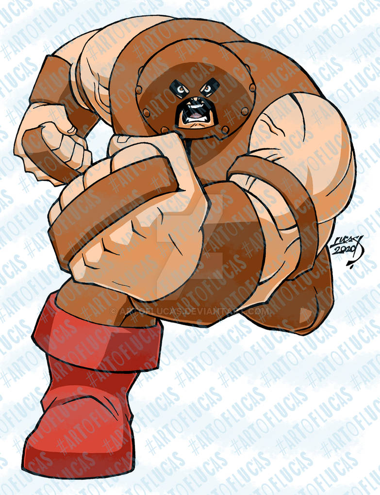 Colorless Juggernaut Juggernaut 2020 4-17 COLORED wm by artoflucas on DeviantArt
