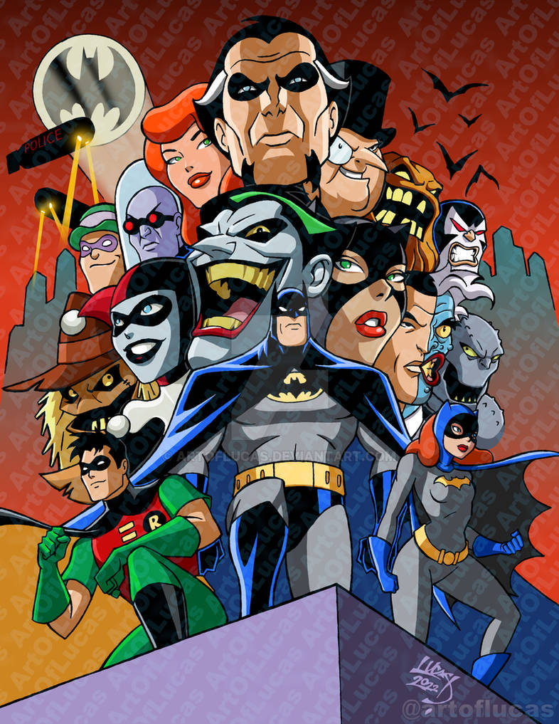 Batman the Animated Series 30th Anniversary 2022 by artoflucas on