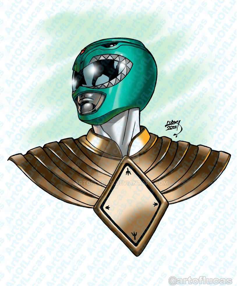 Green Ranger 2022 11-22 COLORED wm by artoflucas on DeviantArt