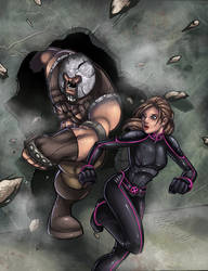 X-Men 3 Last Stand Juggernaut Chasing Kitty 2006