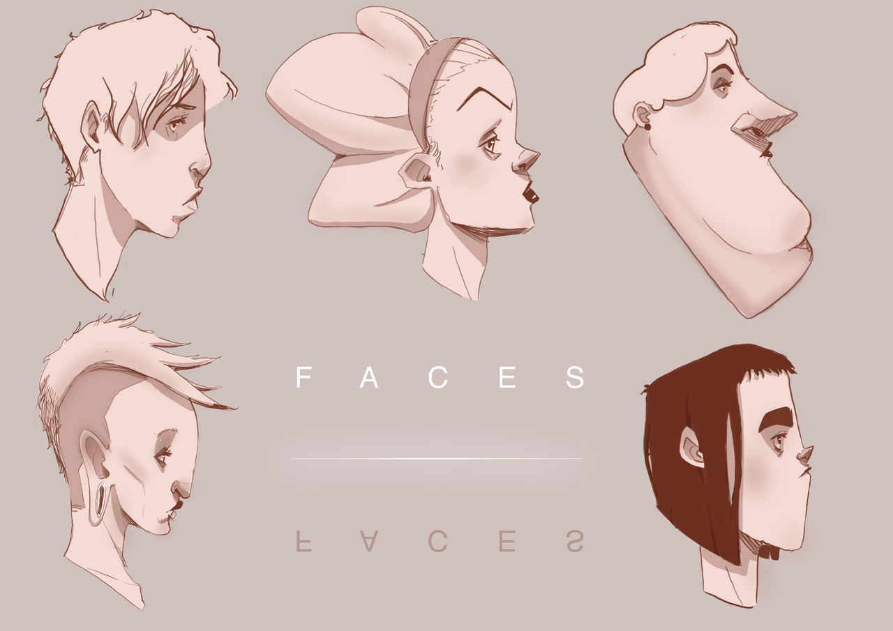 Deviantart Model Faces Faces by MargotCassart on DeviantArt