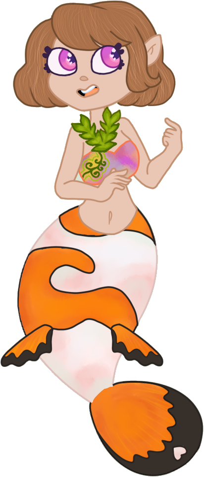 A Clownfish Mermaid