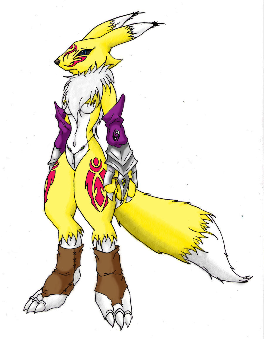 Cartoons Ranamon Renamon colored by FoolsImitation on DeviantArt