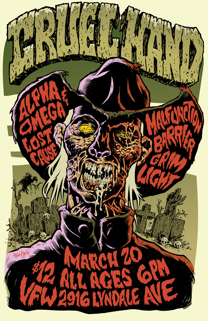 Cruel Hand postercolor web