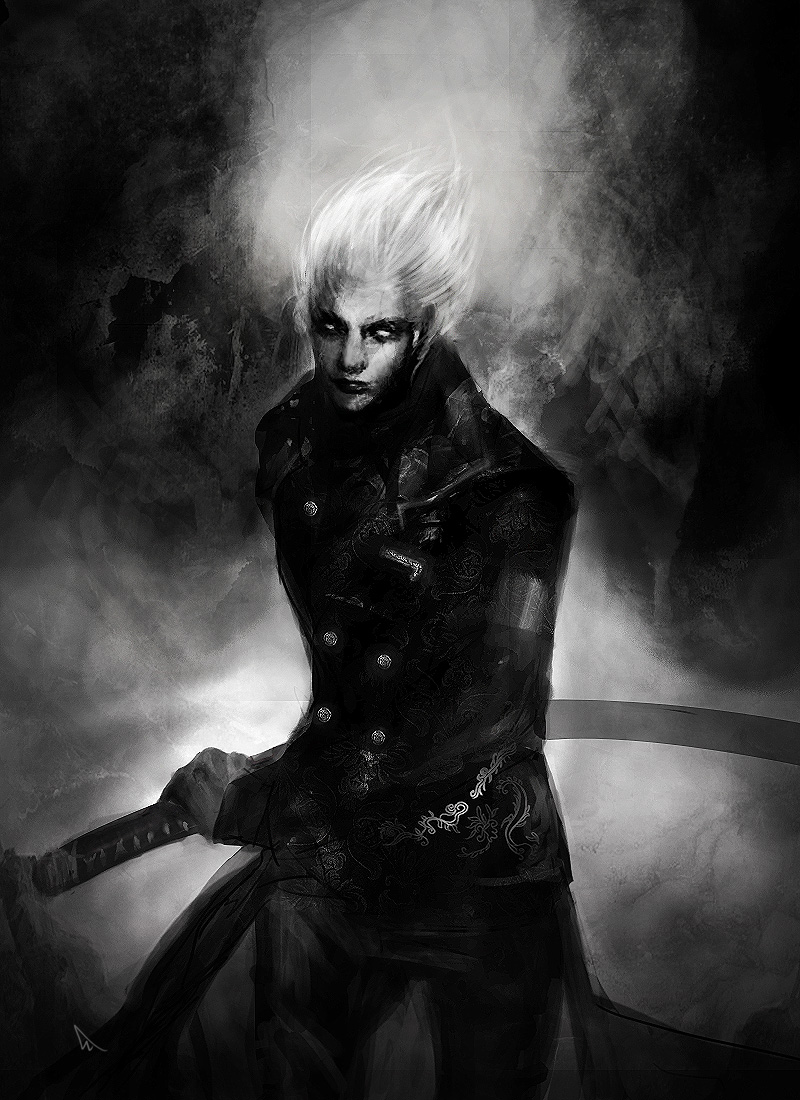 vergil (devil may cry) drawn by nekkeau