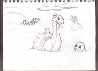 Lapras at sea unfinished
